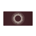 Corona Desk Mat | Oxblood Ivory