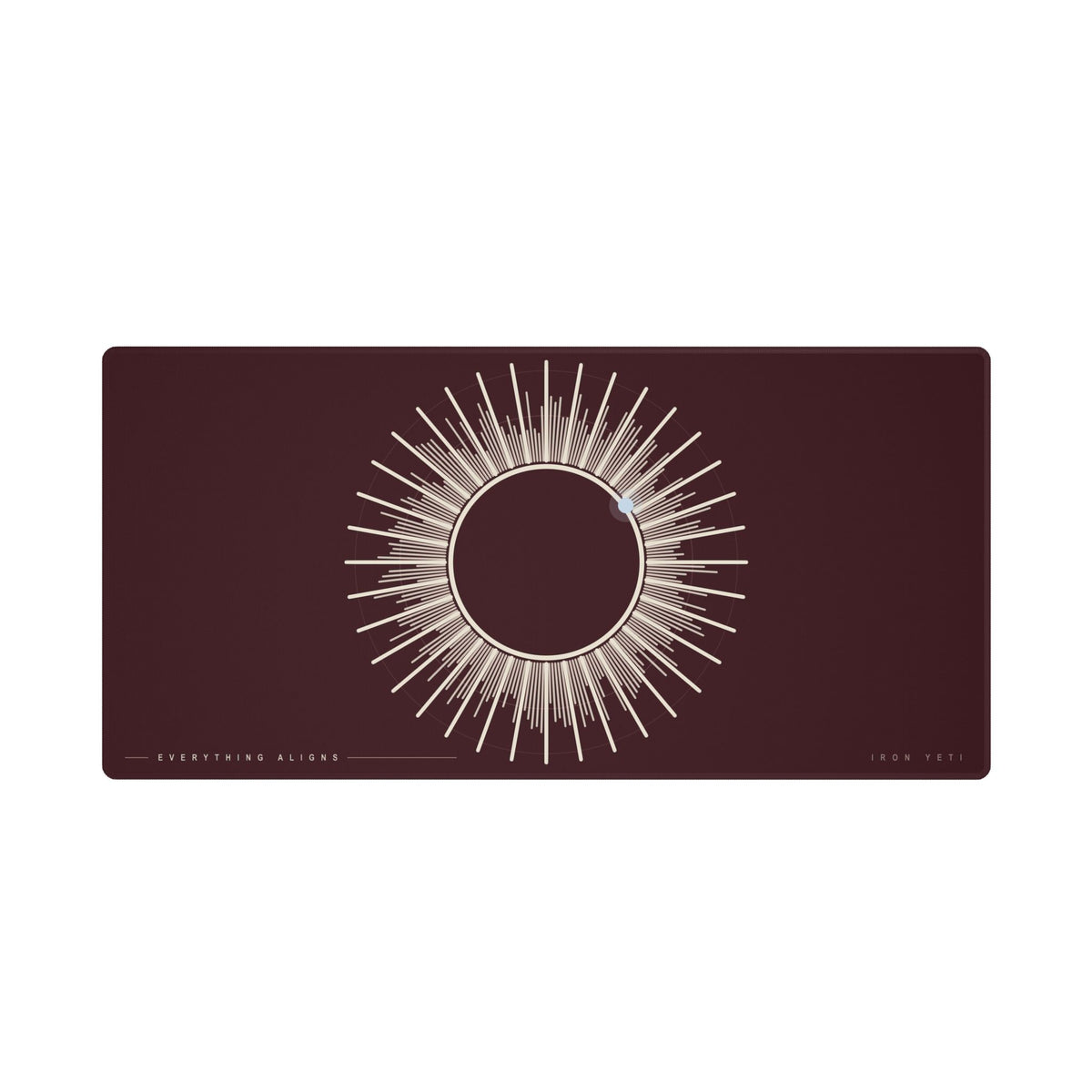 Corona Desk Mat | Oxblood Ivory