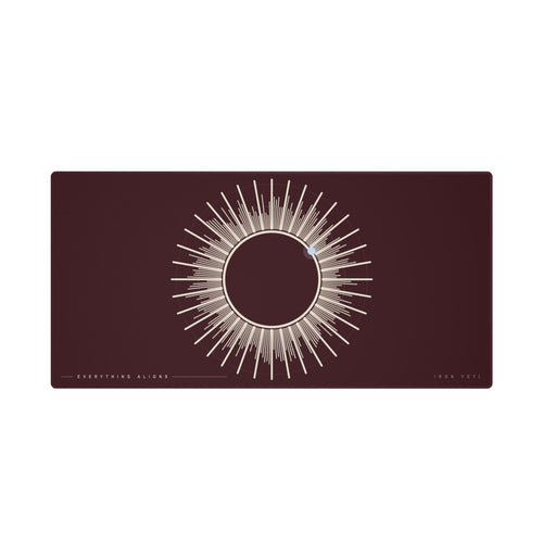 Corona Desk Mat | Oxblood Ivory