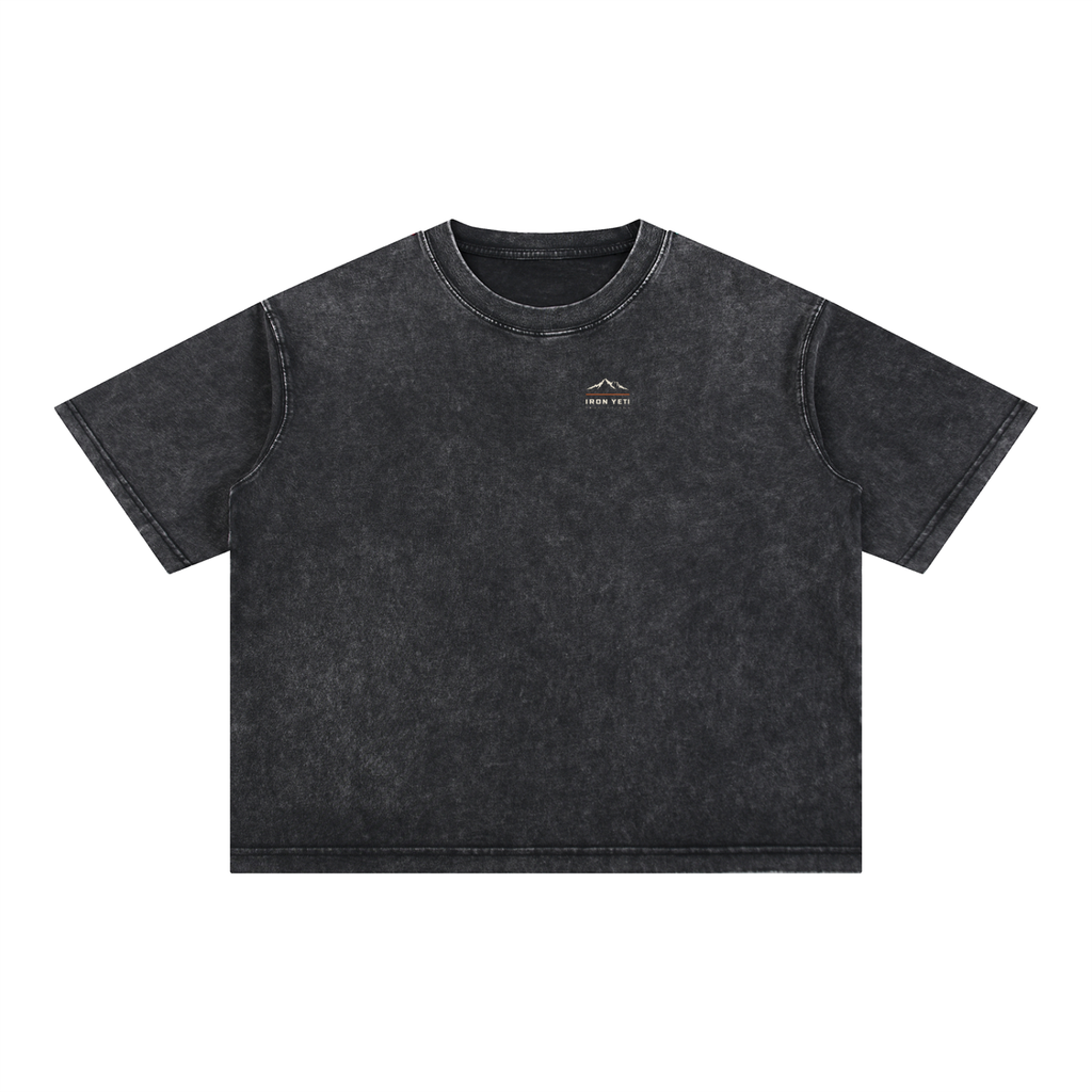 Phases Tee - Washed Black Boxy Tee