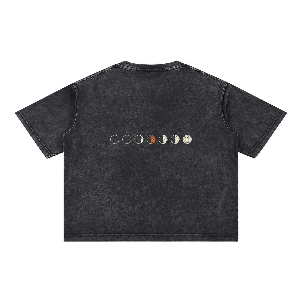 Phases Tee - Washed Black Boxy Tee