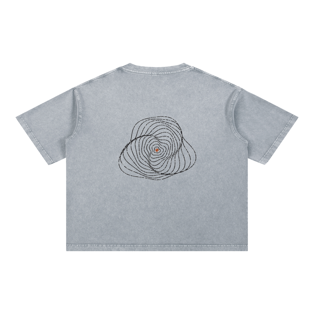 Echo Tee - Light Gray Boxy Tee