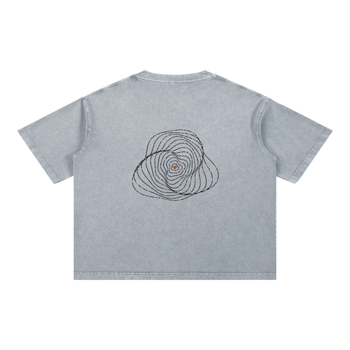 Echo Tee - Light Gray Boxy Tee