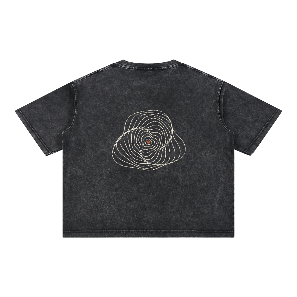 Echo Tee - Washed Black Boxy Tee