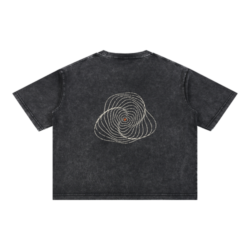 Echo Tee - Washed Black Boxy Tee