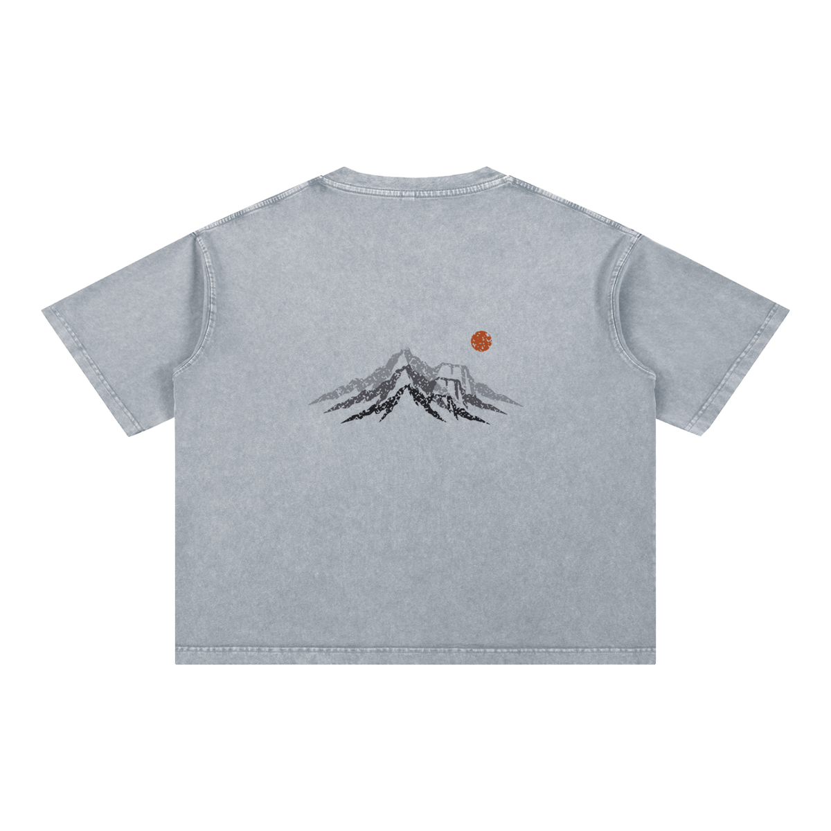 Mirage Tee - Light Gray Boxy Tee